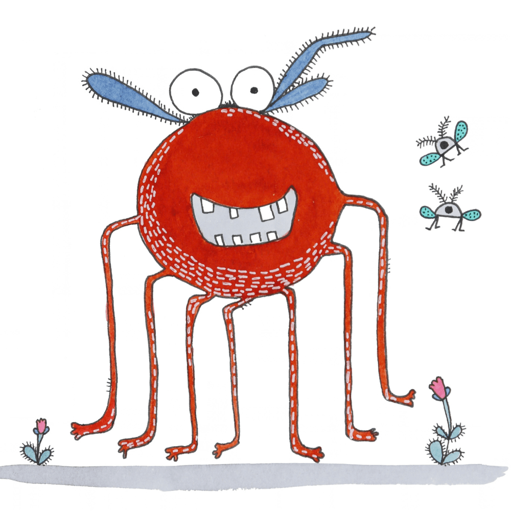 Red Monster Illustration